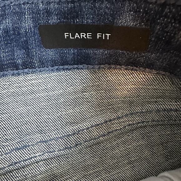 NWT Judy Blue Jeans 5/27 Blue Stretch Distressed‎ Flare Fit Boho Hippie Western - Picture 5 of 11